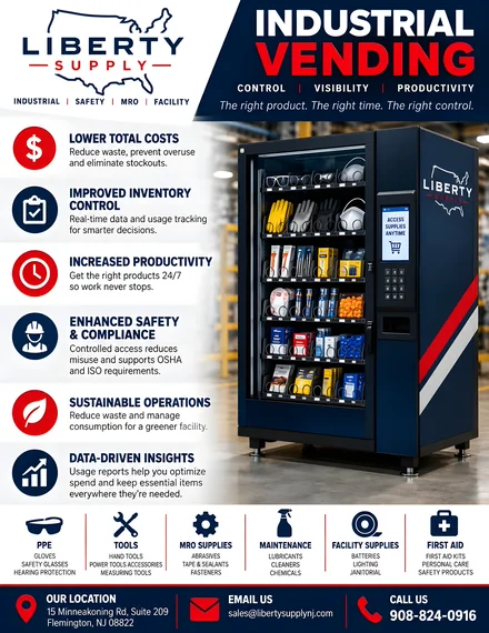 Liberty Supply Industrial Vending line card